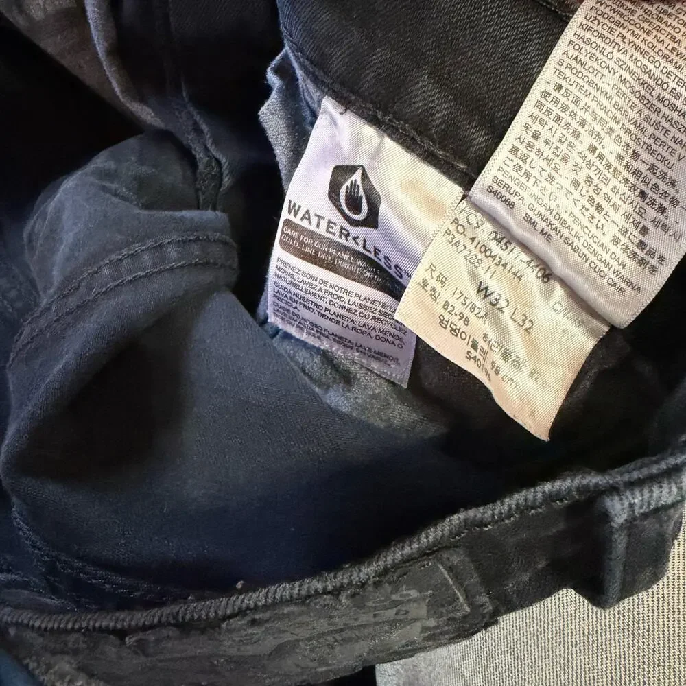 Levi's Mens 511 Black Jeans 32x32